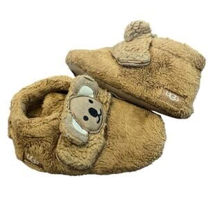 UGG Bixbee Koala Stuffie Baby Brown Chestnut Booties Size US 5 UK 4 furry soft